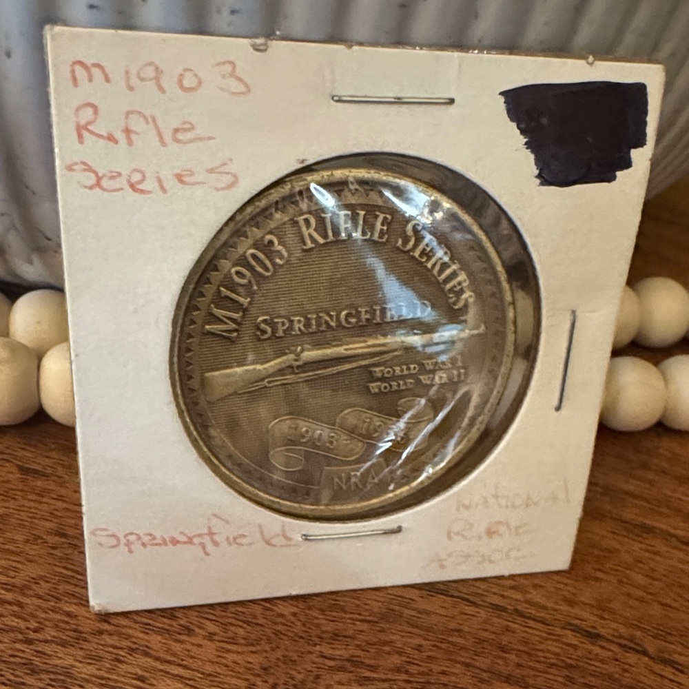 NRA of America Springfield M1903 Rifle Series Commemorative Coin Collector Piece